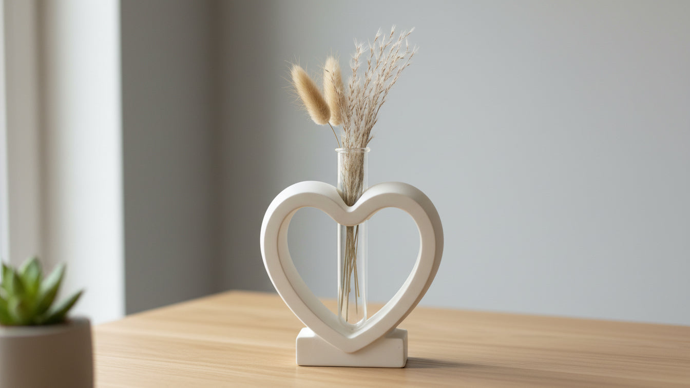 Handgemachte Herzvase