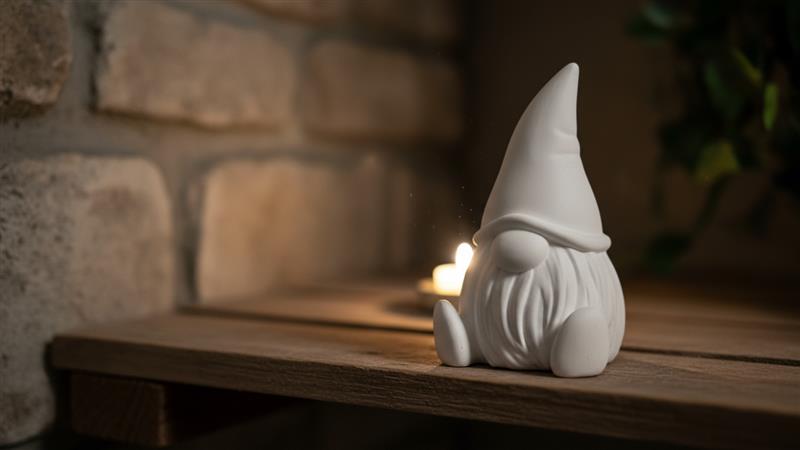 Handgemachter Ton-Wichtel